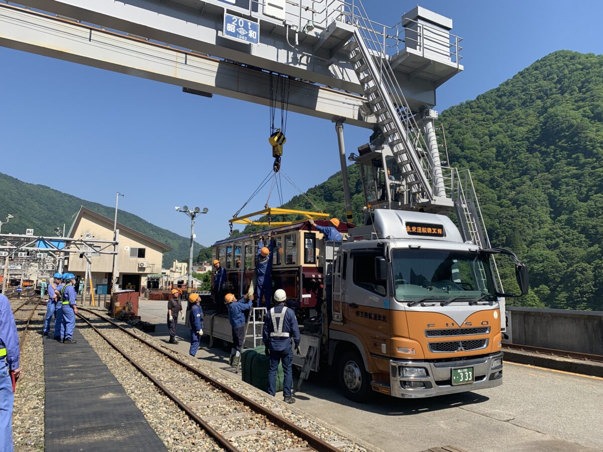 トロッコ運送据付